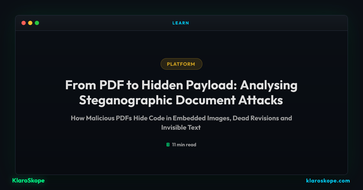 From PDF to Hidden Payload: Analysing Steganographic Document Attacks ...